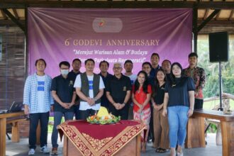 Suasana perayaan HUT ke- Godevi di Batuan, Gianyar, Sabtu (31/8/2024).